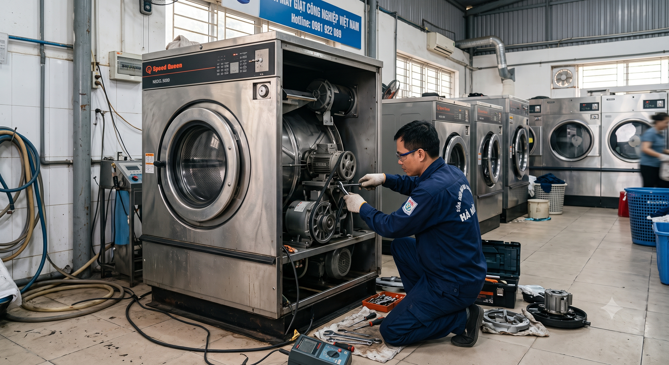 Sửa Chữa Máy Giặt Công Nghiệp Toàn Quốc – Tặng Bảo Dưỡng Miễn Phí